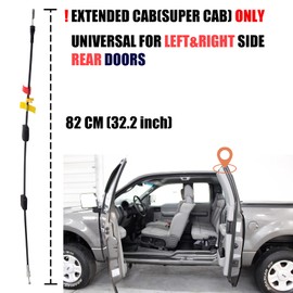 Unikpas Rear Door Upper Latch Cables compatible for Ford F150 1997-2003 F150 Heritage 2004 F250 1997-1999 Rear Left&Right Door Repair Cable kit (2 Pack)
