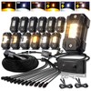 Switchback LEDMIRCY Rock Lights Kit White & Amber Strobe Rock