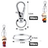 Key Ring Stainless Steel Small 320 Pieces Carabiner Key Ring