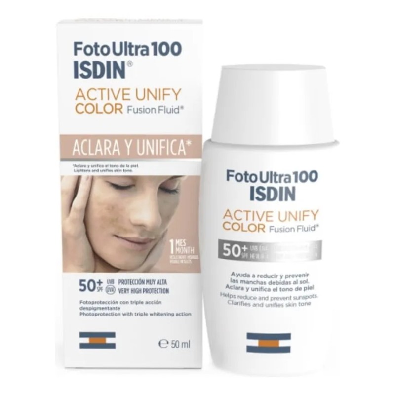 Protector Solar Fotoultra 100 Active Unify Color 50ml Isdin