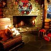 BESTOYARD Christmas Door Wreath Christmas Ball Ornaments Christmas Window Wall