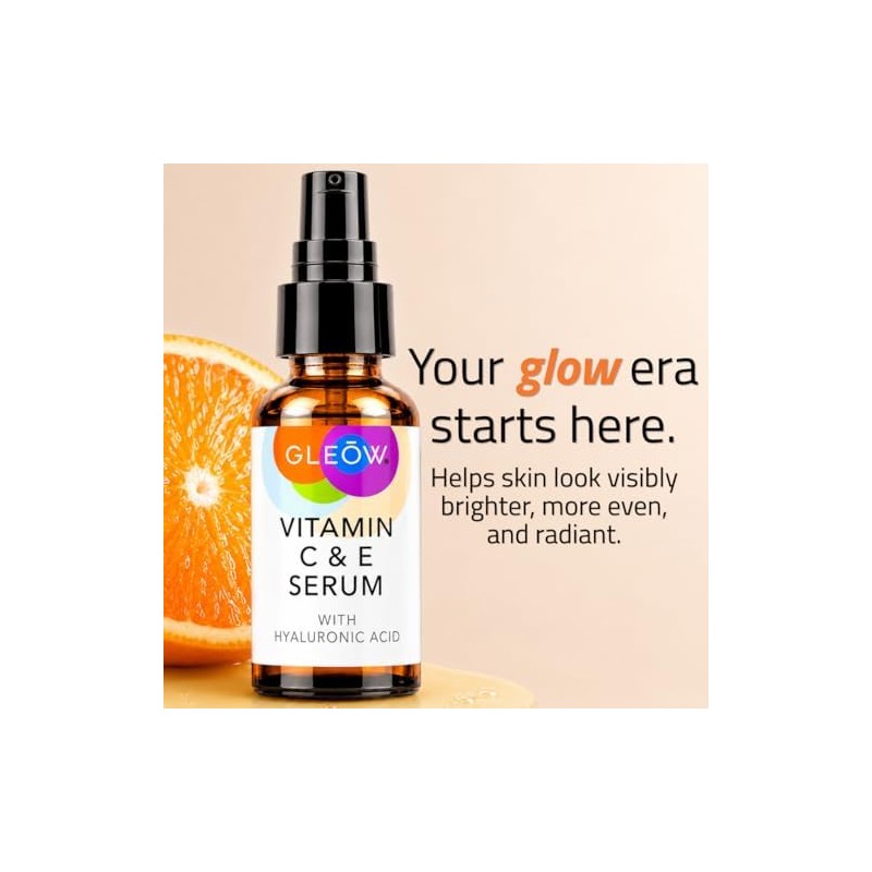 GLEOW- Fabricado en EE. UU. el suero de vitamina C