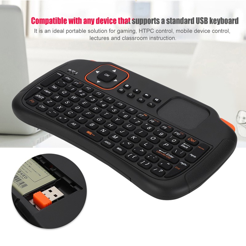 2.4G Wireless Keypad for Android Remote Control 83-Key USB Mini