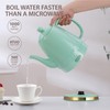 LONGSEED 1.2-Liters Ceramic Electric Kettle Pot, 1000W Fast Boil Water