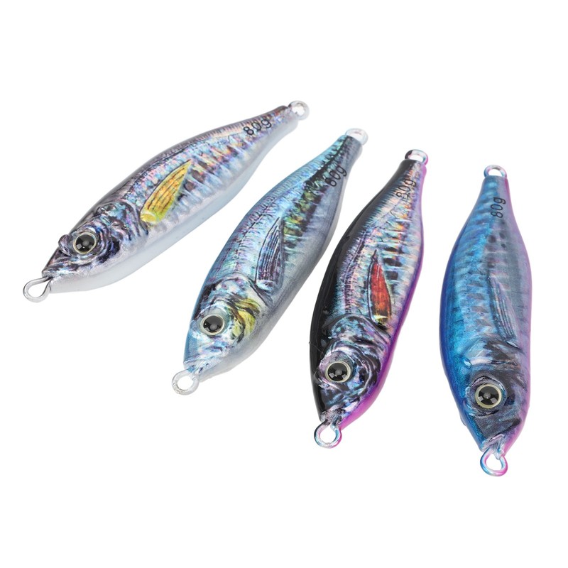 Fishing Lures 3D Spray Painting Simulated Luminous Iron Fishing Baits