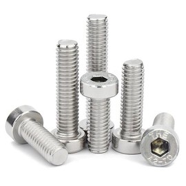 MonsterBolts - M6 x 12mm Low Head Socket Screws, DIN 7984, Stainless Steel, 10 Pack