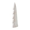 VHC Brands Christmas Tree Distressed White Wooden Figurine 15.75x5x1.5