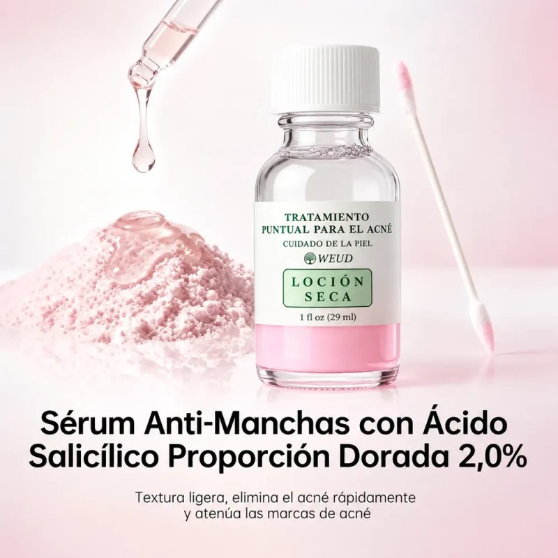 Sérum Bifásico Antiacné Puntos Rojos Y Espinillas Noche Weud