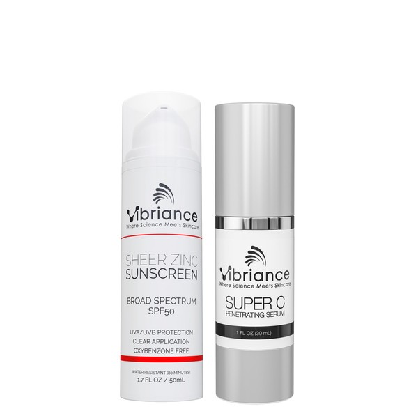 Vibriance Simple Skincare Essentials Bundle | Super C Vitamin Serum,