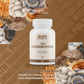 Pro Mushrooms - 120 Capsules | Cordyceps, Lion's Mane, Chaga, Reishi, Turkey Tail | Mushroom Capsules | Provides Antioxidants | Mushrooms Capsules