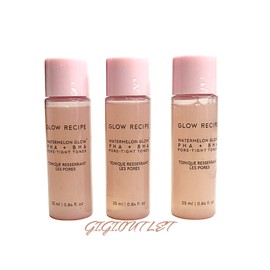 PLUS 3 X GLOW RECIPE Watermelon Glow PHA + BHA Pore-Tight Toner MINI  0.84 Fl. Oz.