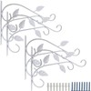RONYOUNG 4PCS Hanging Plant Bracket 12in Metal Wrought Iron Planter