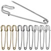 BUOKKON 30Pcs 3" Large Safety Pins, Three Colors Heavy Duty