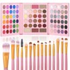 UCANBE Eyeshadow Palette with 15Pcs Brushes Makeup Set, Pigmented 86