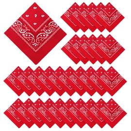 YSense 30 Pieces Paisley Bandana Unisex Multi-Purpose Bandanas Bulk Cowboy Headbands Square Scarf Head Wrap for Women Men
