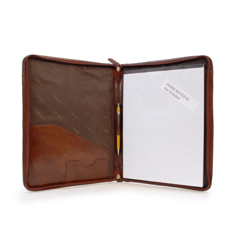 Ashwood - Men's Leather A4 Zip Conference Folder - Presentation