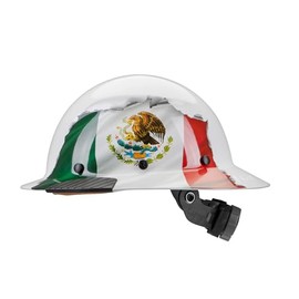 Lift Safety DAX Fiber Resin Full Brim Hard Hat (Mexican Flag)
