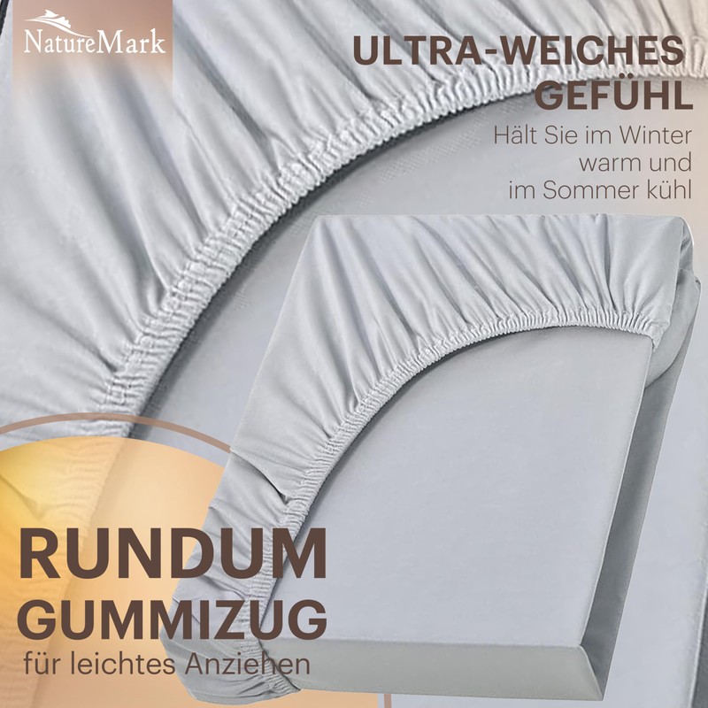 Nature mark jersey fitted sheets, 100% cotton in many sizes