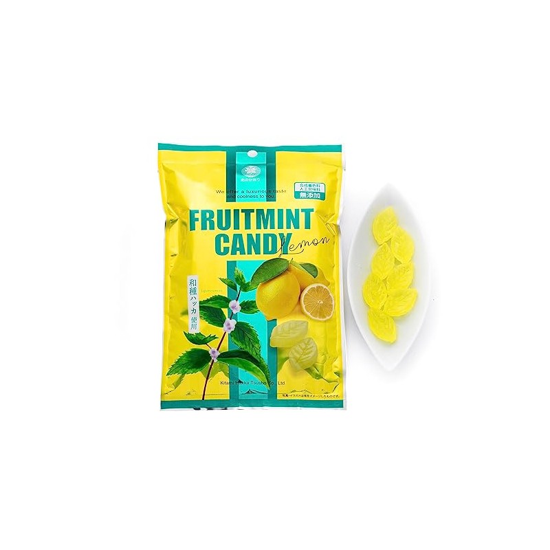 Kitami Hakka Tsusho Fruit Mint Candy Lemon Flavor 3 Bag