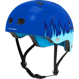 Hover-1 Sport Helmet | Hardshell Helmet with Lightweight Design, Inner Soft Padding for Comfort, Removable and Washable Liner, Small, Flame