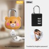 Cute Little Bear Lock with Keys, Mini Padlock for Gym