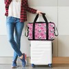 Travel Duffel Tote Bag Pink Skull Girl Sports Duffel Bag