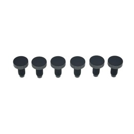 KAISH 30pcs Stainless Steel Guitar Tremolo Bridge Fine Tuner Screws Fine Tuning Screws Fits FR Black