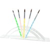 1 x 5-piece acrylic brush set, size 4, 6, 8,