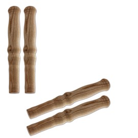 BigDean 4 x Wheelbarrow Universal Wooden Handles, Trolley Handle, Sliding Barrow Handles, Wheelbarrow Handles