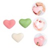 FOMIYES 3sets Facial Cleansing Sponge Heart Shape Soft Fluffy Powder