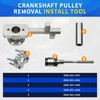 Crankshaft Pulley Puller Tool, Crankshaft Damper Remover Puller with Jaguar