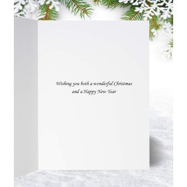 Nan & Gramps Christmas Card - Decorating the Tree - Medium Sized Card (A5 Size -148mm x 210mm) with Envelope