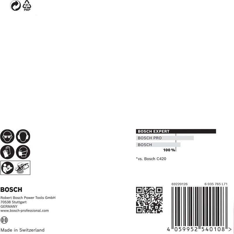 Bosch Disco de lija EXPERT M480; 125mm G100 5 unidades