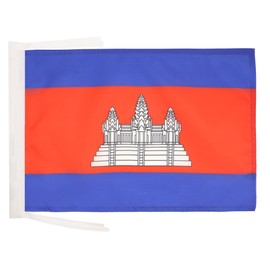 AZ FLAG Cambodia Flag 18'' x 12'' cords - Cambodian SMALL flags 30 x 45cm - Banner 18x12 in