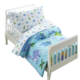 Wildkin Kids Cotton Toddler Comforter – Soft & Lightweight, Fits Standard Crib Mattress - Dinosaur Land