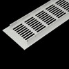 2 PCS 80 * 200mm Silver Aluminum Alloy Mesh Air