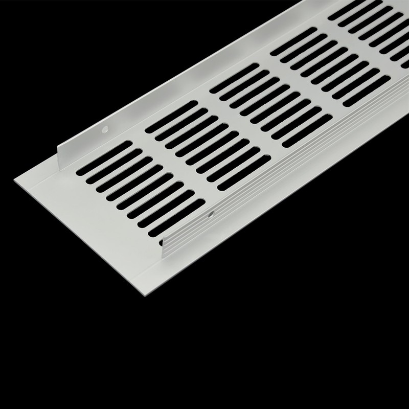 2 PCS 80 * 200mm Silver Aluminum Alloy Mesh Air