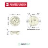 Gedotec Rotary Latch | Gate | Table Fitting Diameter 60