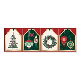 Punch Studio Vintage Christmas Gift Tag Set of 16 (50503)