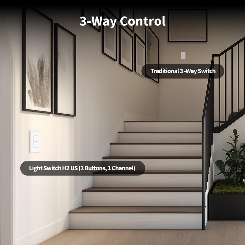 Aqara Smart Light Switch H2 (2-in-1 Neutral, 4 Buttons, 3