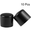 TA-VIGOR 10Pcs Rubber End Caps, 45mm ID Round Flexible Screw