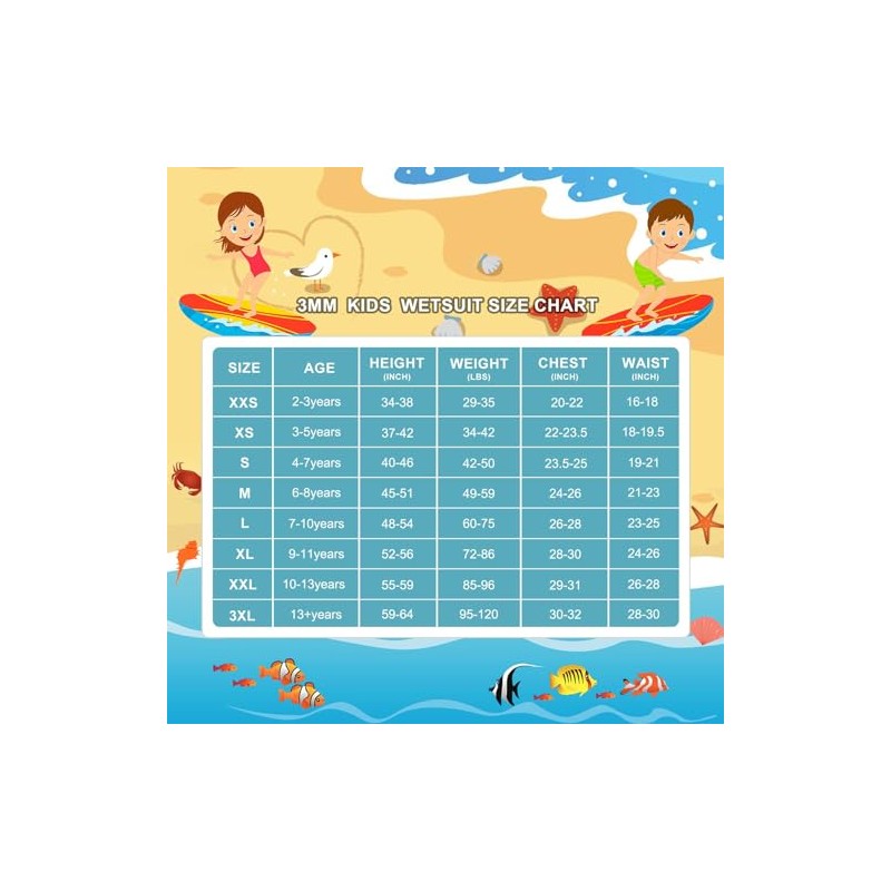 REALON - Traje de neopreno para niños, niñas y jóvenes,