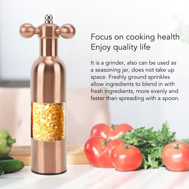 Pepper Mill Professional Refillable Ceramic Rotor Coarseness Adjustable Manual Pepper