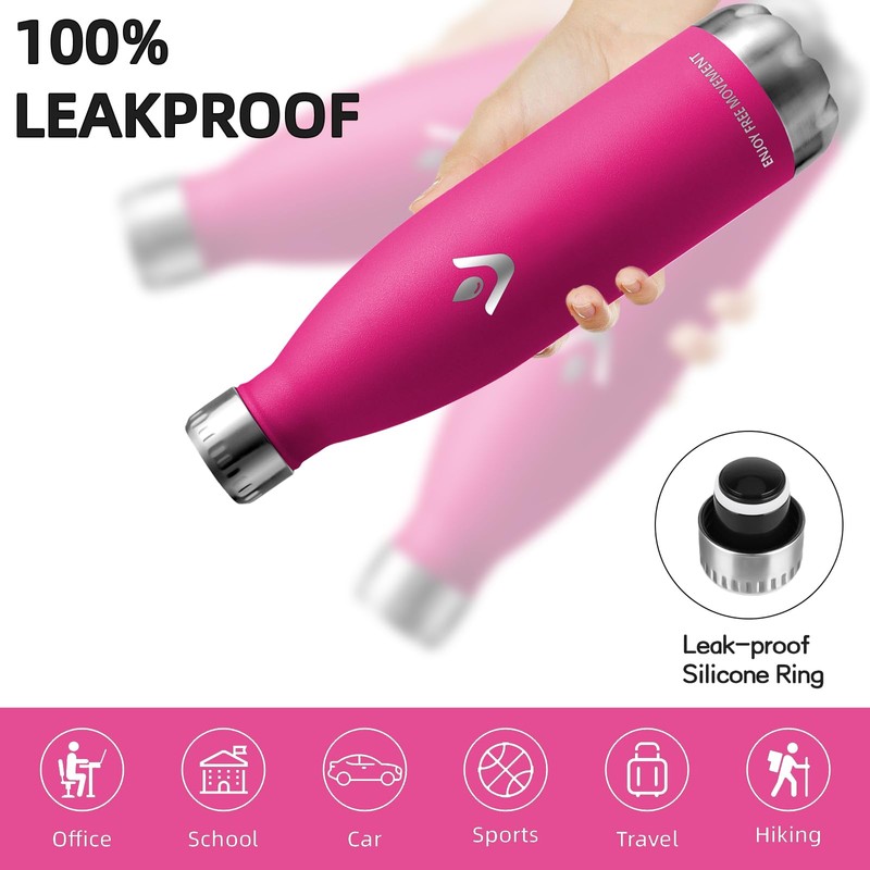 Thermos Flask, 750 ml, Stainless Steel, BPA-Free, Leak-Proof, with Screw