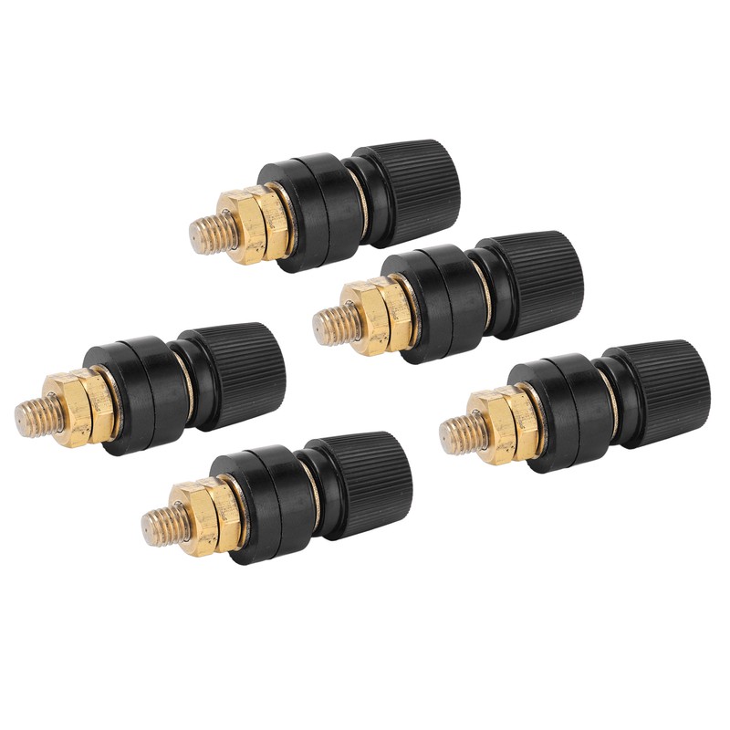 5Pcs Brass Binding Post Nickel Plated Inverter Terminal for Electronic