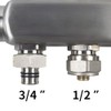 WiseWater (10 Pack) 3/4"Radiant/PEX Manifold Connector/Adaptor/Tubing Nuts for All Loops