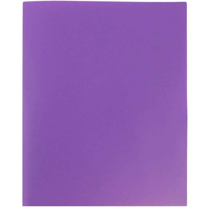 JAM PAPER Eco Friendly 2 Pocket School POP Poly Folders