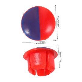 Outanaya 20pcs Water Tap Indicator Button Caps for Hot Cold Sign Handles Stylish Durable Knob Signs for Kitchen Bathroom School Hotel Restaurant Use