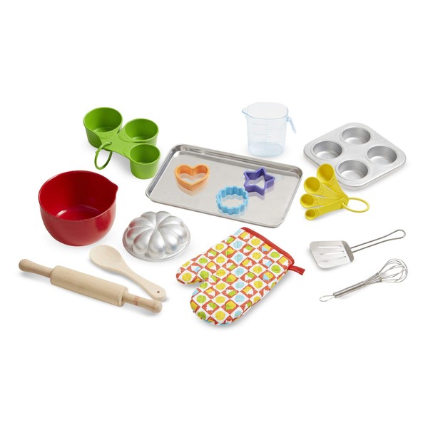 Melissa & Doug Baking Play Set (20 pcs) - Play Kitchen Accessories
