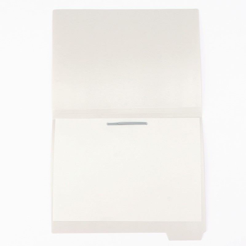 MUJI NDB23A9S Steel Paper Fasteners, Light Gray, Approx. 8.1 x